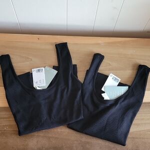 NWTs Lot of 2 H&M Black Women's Tank Tops Size XXL